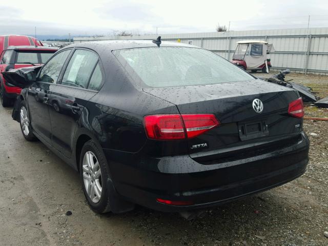 3VWLA7AJXFM225104 - 2015 VOLKSWAGEN JETTA TDI BLACK photo 3