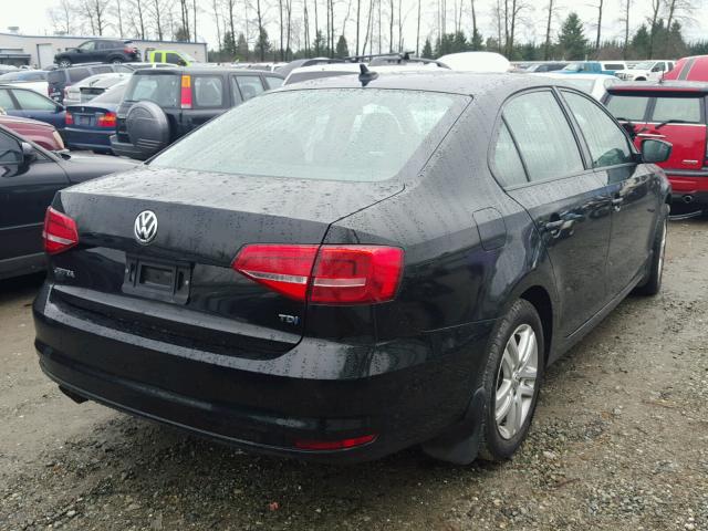 3VWLA7AJXFM225104 - 2015 VOLKSWAGEN JETTA TDI BLACK photo 4