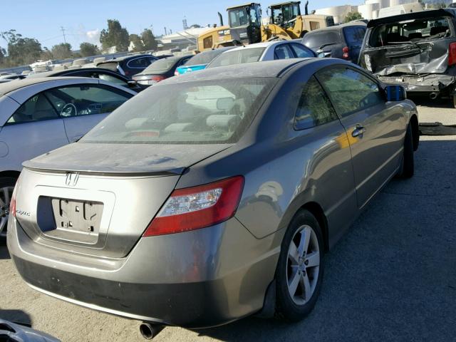 2HGFG12846H544957 - 2006 HONDA CIVIC EX GRAY photo 4