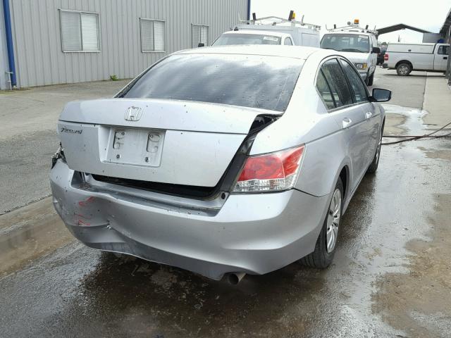 1HGCP2F31AA080766 - 2010 HONDA ACCORD LX SILVER photo 4