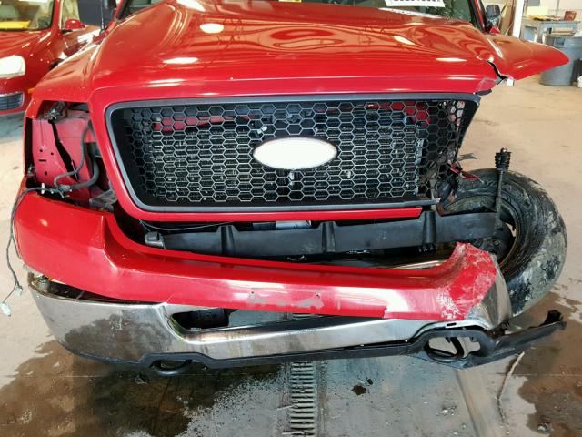 1FTRX14W36NB66743 - 2006 FORD F150 RED photo 7