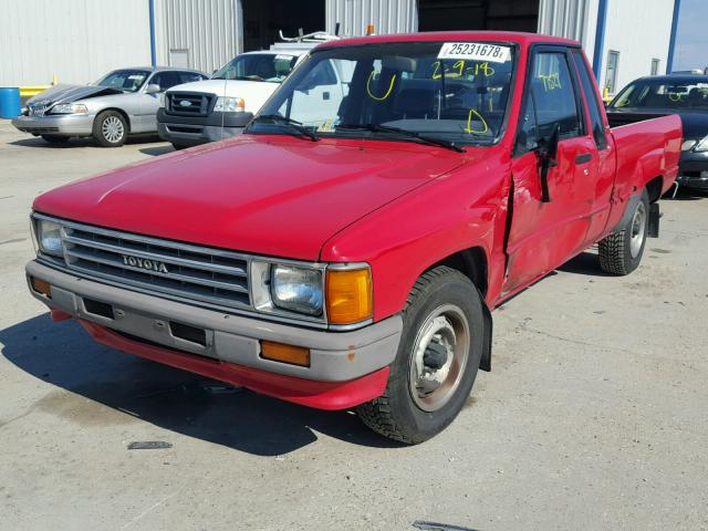 JT4RN56SXH7008933 - 1987 TOYOTA PICKUP XTR RED photo 2