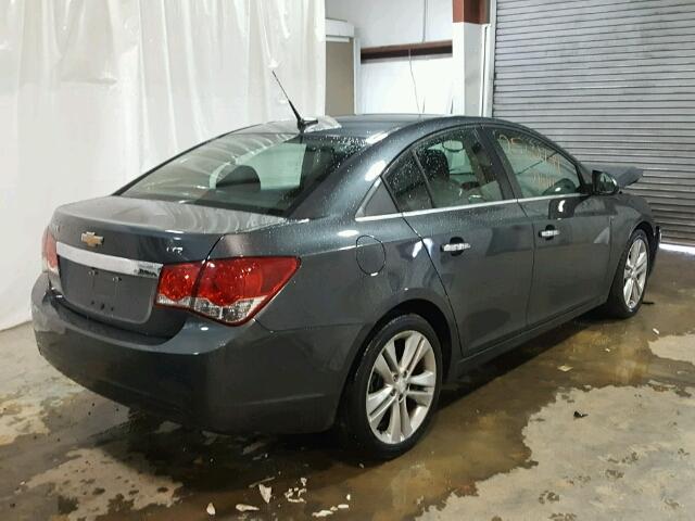 1G1PG5SB3D7108656 - 2013 CHEVROLET CRUZE LTZ GRAY photo 4