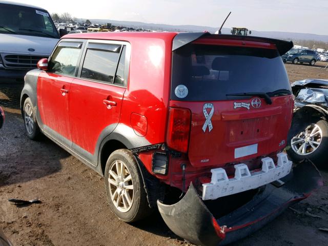 JTLKE50E691096845 - 2009 TOYOTA SCION XB RED photo 3