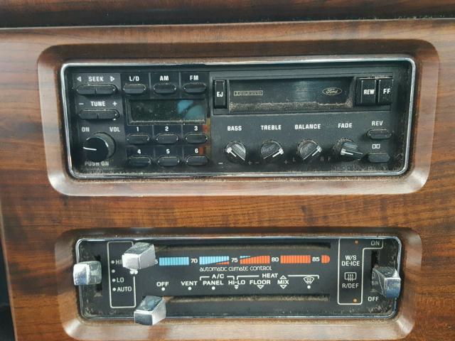 2FABP74F4JX121652 - 1988 FORD CROWN VICT BLUE photo 9