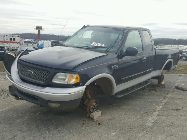 2FTRX18L0YCA40140 - 2000 FORD F150 BLUE photo 2