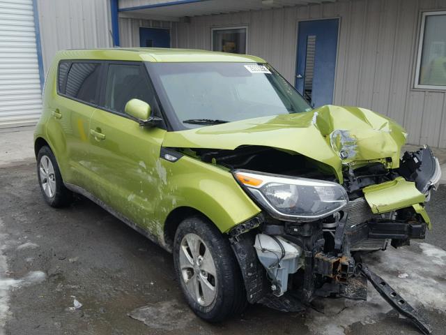 KNDJN2A29E7043591 - 2014 KIA SOUL GREEN photo 1