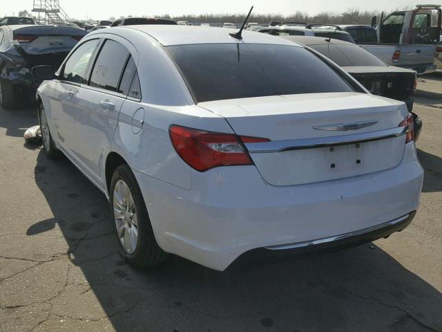 1C3CCBAB5CN122283 - 2012 CHRYSLER 200 LX WHITE photo 3