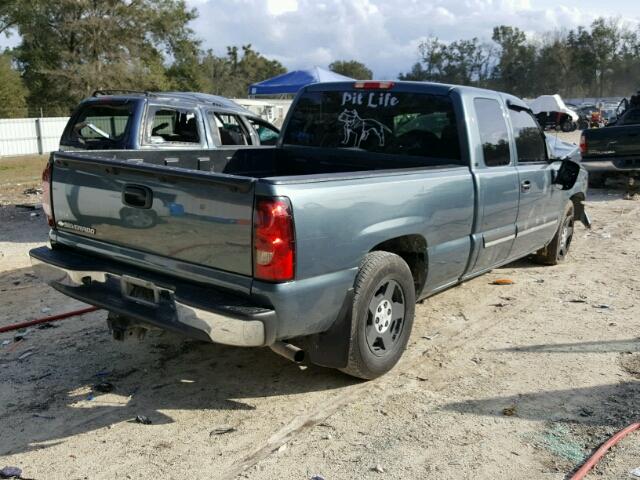 1GCEC19V57Z153268 - 2007 CHEVROLET SILVERADO BLUE photo 4