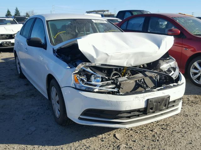 3VW2K7AJ7FM400272 - 2015 VOLKSWAGEN JETTA BASE WHITE photo 1