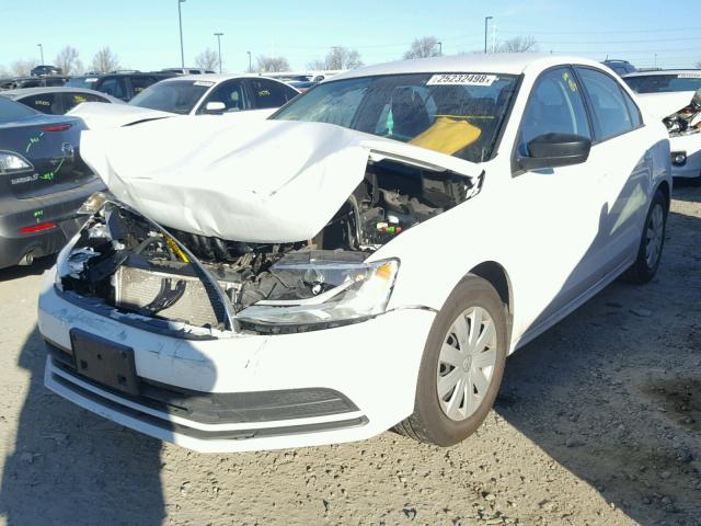 3VW2K7AJ7FM400272 - 2015 VOLKSWAGEN JETTA BASE WHITE photo 2