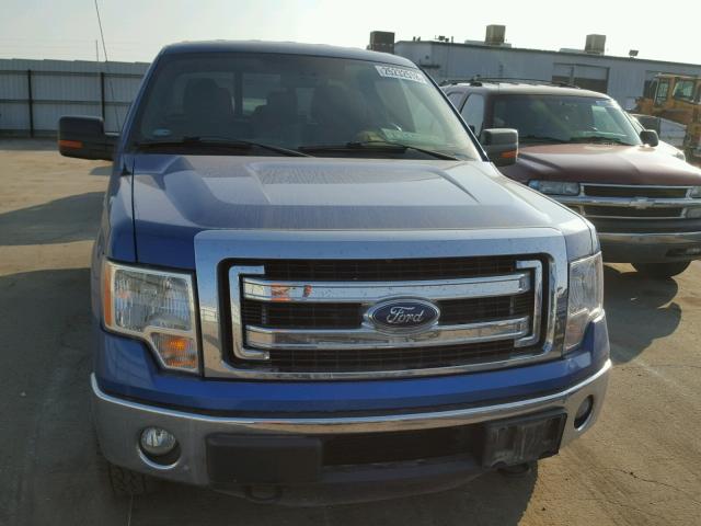 1FTFX1ET6DKE05756 - 2013 FORD F150 SUPER BLUE photo 9