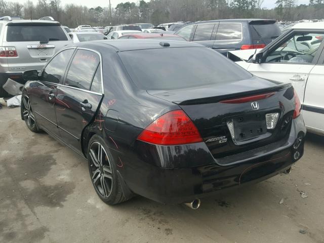 1HGCM66566A074258 - 2006 HONDA ACCORD EX BLACK photo 3