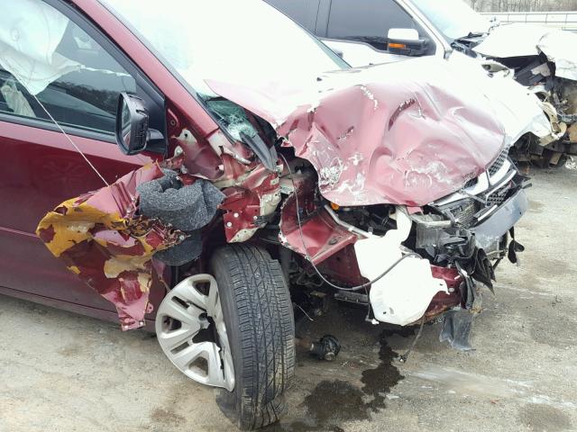 2C4RDGBG3HR685093 - 2017 DODGE GRAND CARA MAROON photo 9