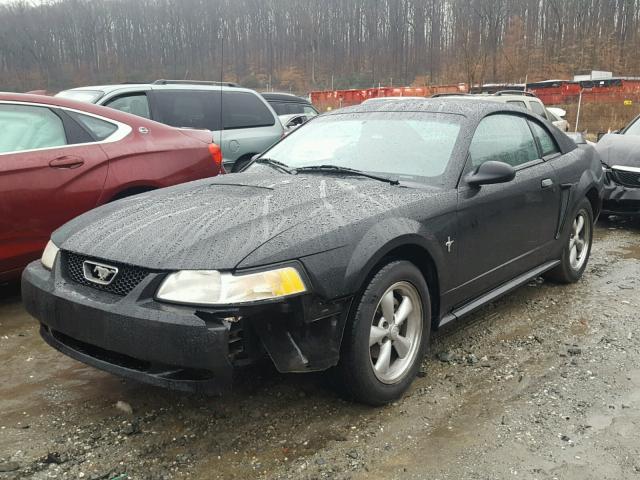 1FAFP4048YF161033 - 2000 FORD MUSTANG BLACK photo 2