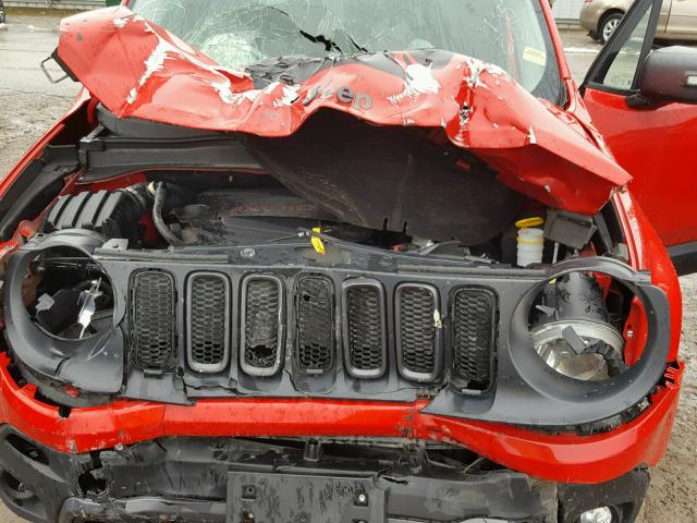 ZACCJBCT6FPB42190 - 2015 JEEP RENEGADE T RED photo 7