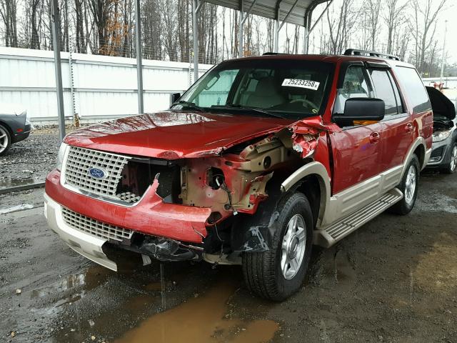 1FMFU18555LA22646 - 2005 FORD EXPEDITION RED photo 2