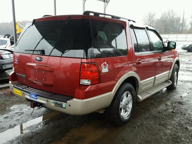 1FMFU18555LA22646 - 2005 FORD EXPEDITION RED photo 4