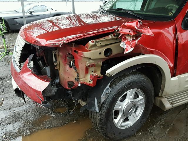 1FMFU18555LA22646 - 2005 FORD EXPEDITION RED photo 9