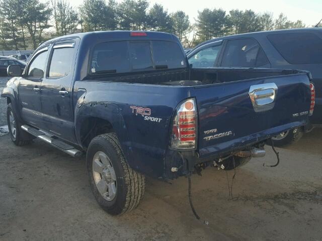 5TELU42N75Z071043 - 2005 TOYOTA TACOMA DOU BLUE photo 3