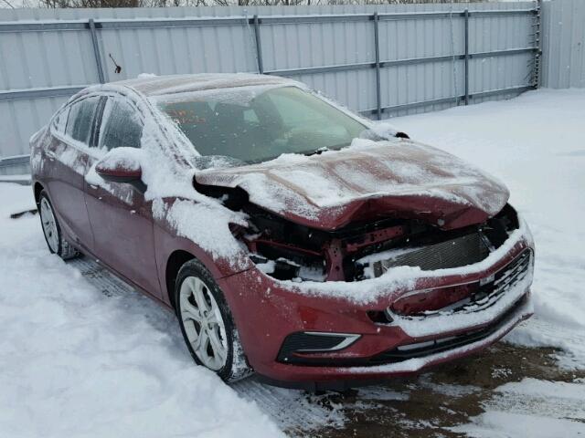 1G1BG5SM7G7253845 - 2016 CHEVROLET CRUZE PREM MAROON photo 1