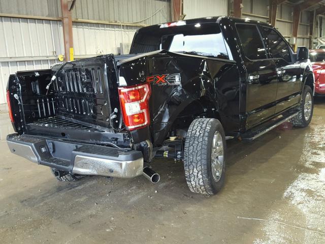 1FTEW1E53JKC46836 - 2018 FORD F150 SUPER BLACK photo 4