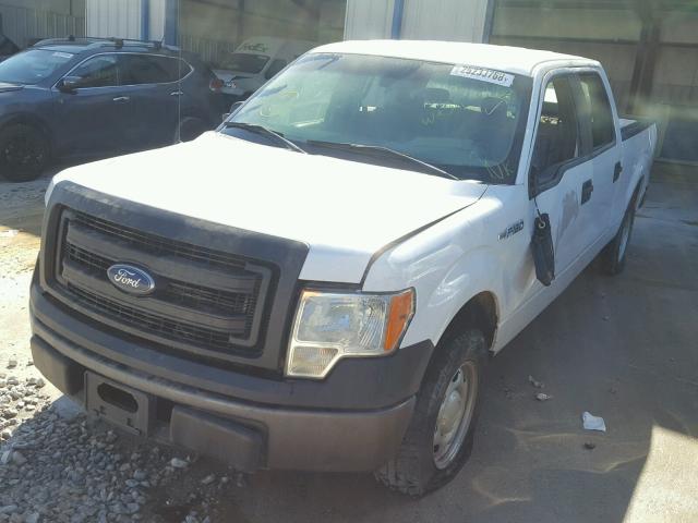 1FTFW1CF9EFA32688 - 2014 FORD F150 SUPER WHITE photo 2