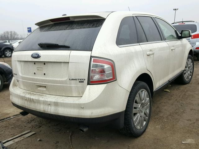 2FMDK49C88BA35813 - 2008 FORD EDGE LIMIT WHITE photo 4