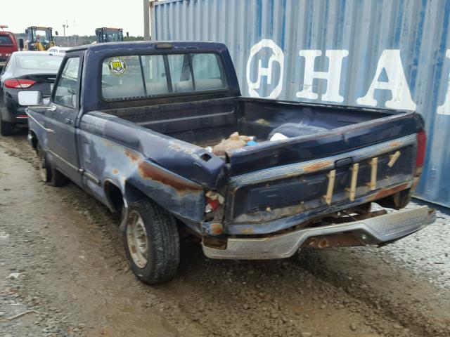 1FTCR10AXKUC51573 - 1989 FORD RANGER BLUE photo 3