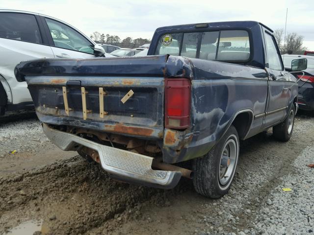 1FTCR10AXKUC51573 - 1989 FORD RANGER BLUE photo 4