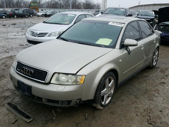 WAULC68E63A172018 - 2003 AUDI A4 1.8T QU BEIGE photo 2