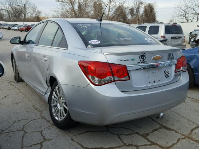 1G1PK5S97B7191470 - 2011 CHEVROLET CRUZE ECO SILVER photo 3