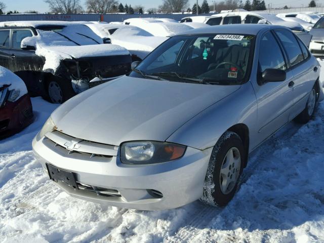 1G1JC52F037163875 - 2003 CHEVROLET CAVALIER SILVER photo 2