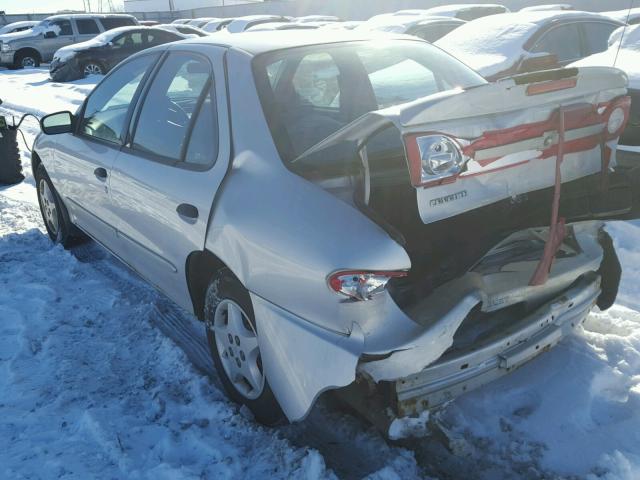 1G1JC52F037163875 - 2003 CHEVROLET CAVALIER SILVER photo 3