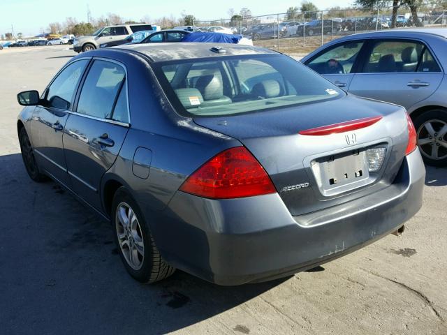 1HGCM56856A081061 - 2006 HONDA ACCORD EX BLUE photo 3