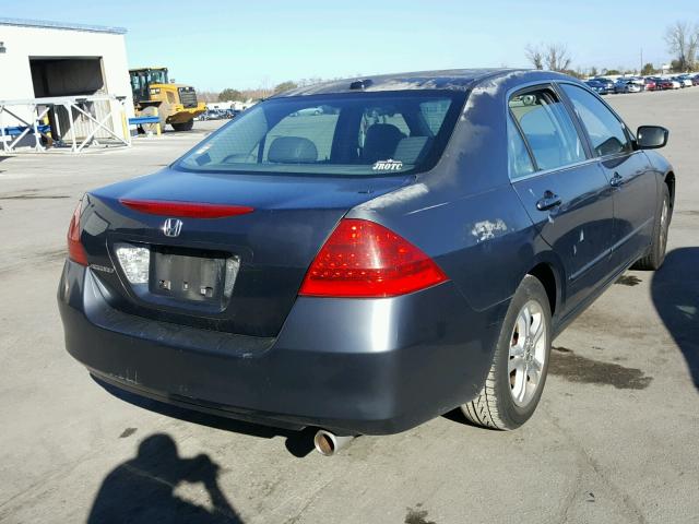 1HGCM56856A081061 - 2006 HONDA ACCORD EX BLUE photo 4