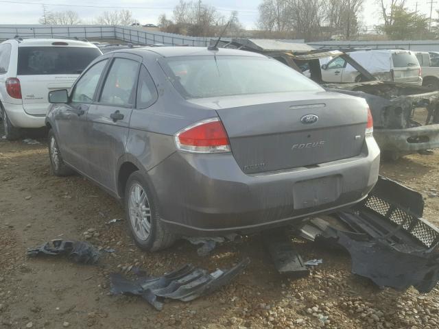 1FAHP35N49W175145 - 2009 FORD FOCUS SE GRAY photo 3