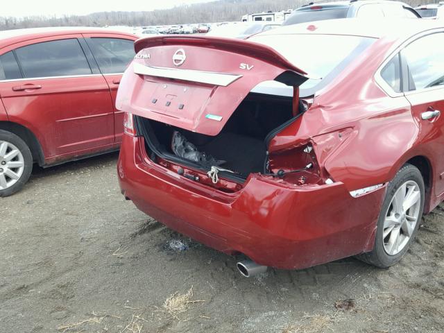 1N4AL3AP9DC176872 - 2013 NISSAN ALTIMA 2.5 RED photo 9