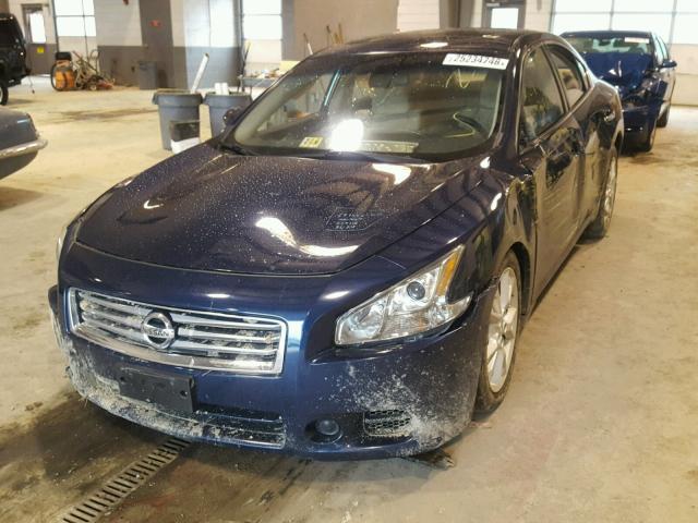 1N4AA5AP5DC824550 - 2013 NISSAN MAXIMA S BLUE photo 2