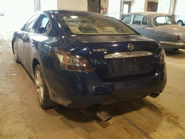 1N4AA5AP5DC824550 - 2013 NISSAN MAXIMA S BLUE photo 3