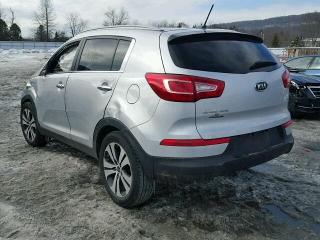 KNDPC3A24B7101611 - 2011 KIA SPORTAGE E SILVER photo 3