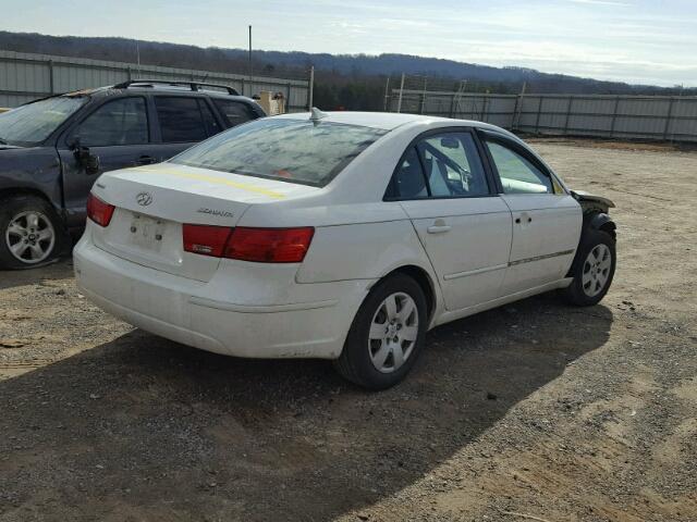 5NPET4AC2AH650952 - 2010 HYUNDAI SONATA GLS WHITE photo 4