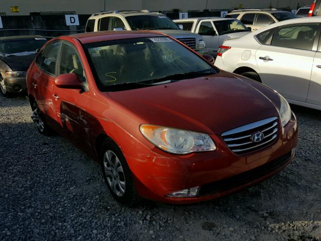 KMHDU4AD3AU926753 - 2010 HYUNDAI ELANTRA BL RED photo 1