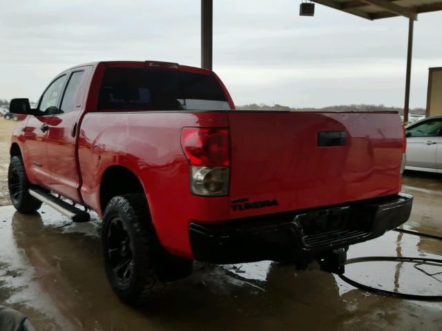 5TFRV54108X058766 - 2008 TOYOTA TUNDRA DOU RED photo 3