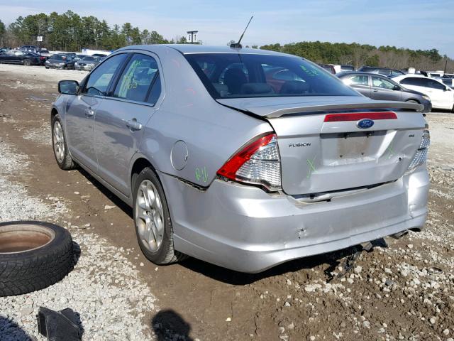 3FAHP0HA0AR414320 - 2010 FORD FUSION SE SILVER photo 3