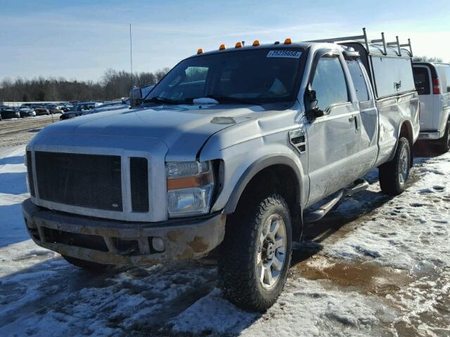 1FTWX31568EC25250 - 2008 FORD F350 SRW S SILVER photo 2