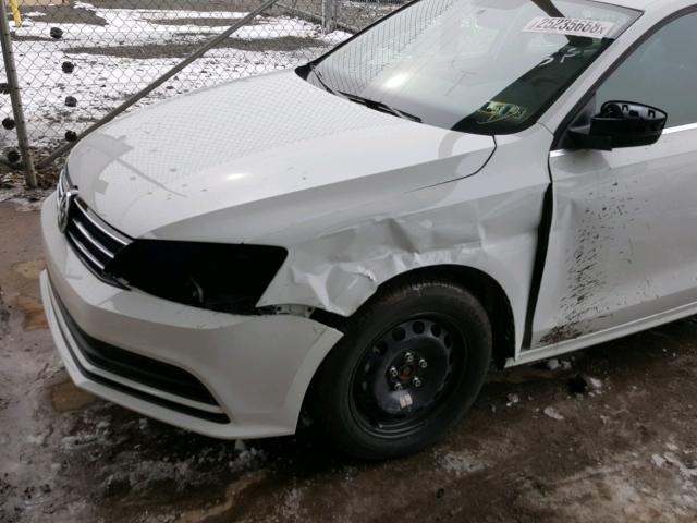 3VW2B7AJ4HM403570 - 2017 VOLKSWAGEN JETTA S 白色 照片 9