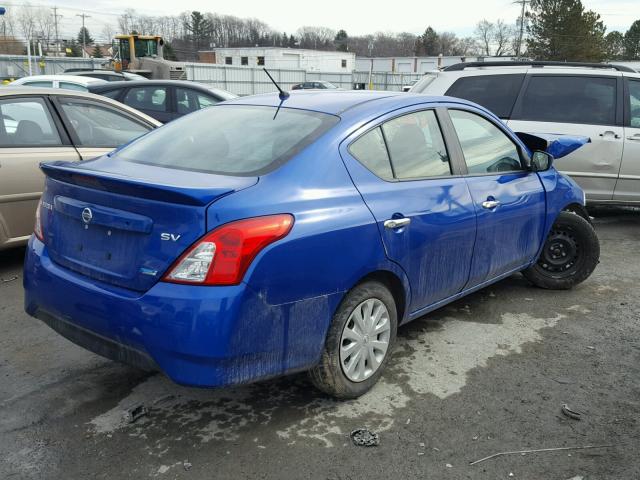 3N1CN7AP9GL818412 - 2016 NISSAN VERSA S BLUE photo 4