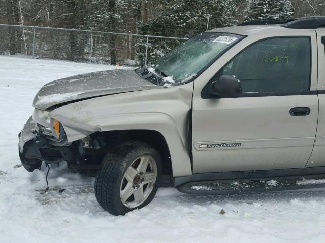 1GNET16S636127307 - 2003 CHEVROLET TRAILBLAZE BEIGE photo 9