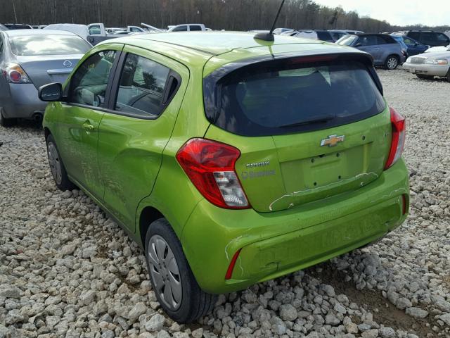 KL8CB6SA5GC568777 - 2016 CHEVROLET SPARK LS GREEN photo 3